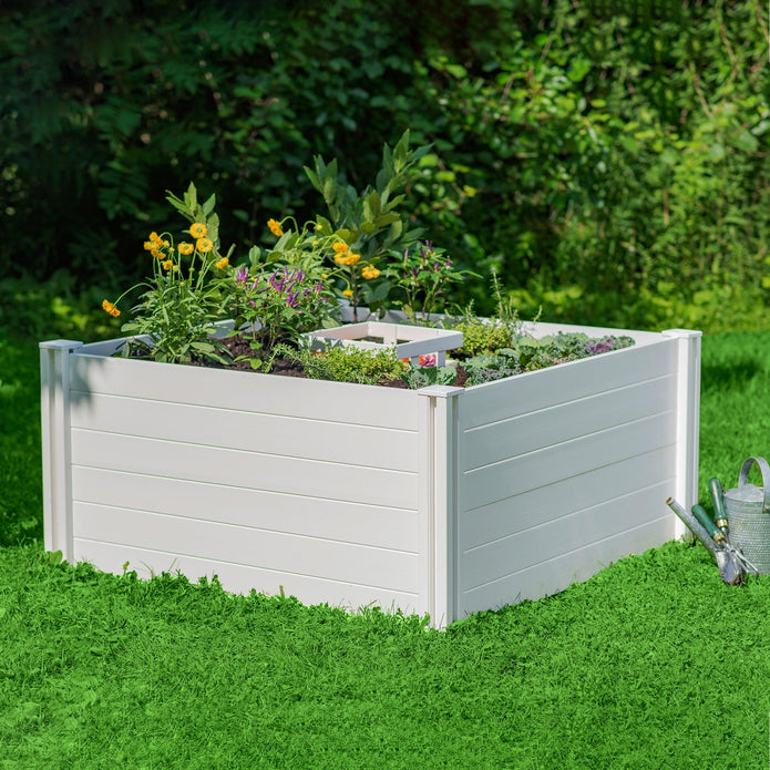 4 ft. x 4 ft. Composting Keyhole Garden Bed