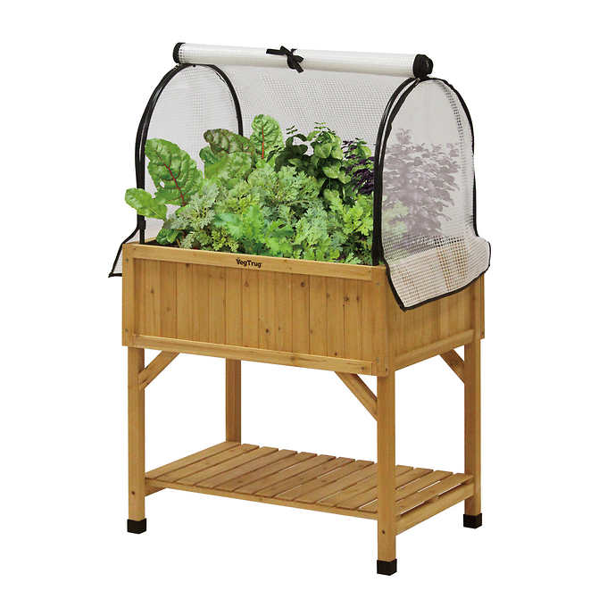 VegTrug Raised Bed Planter with Greenhouse Frame and Cover