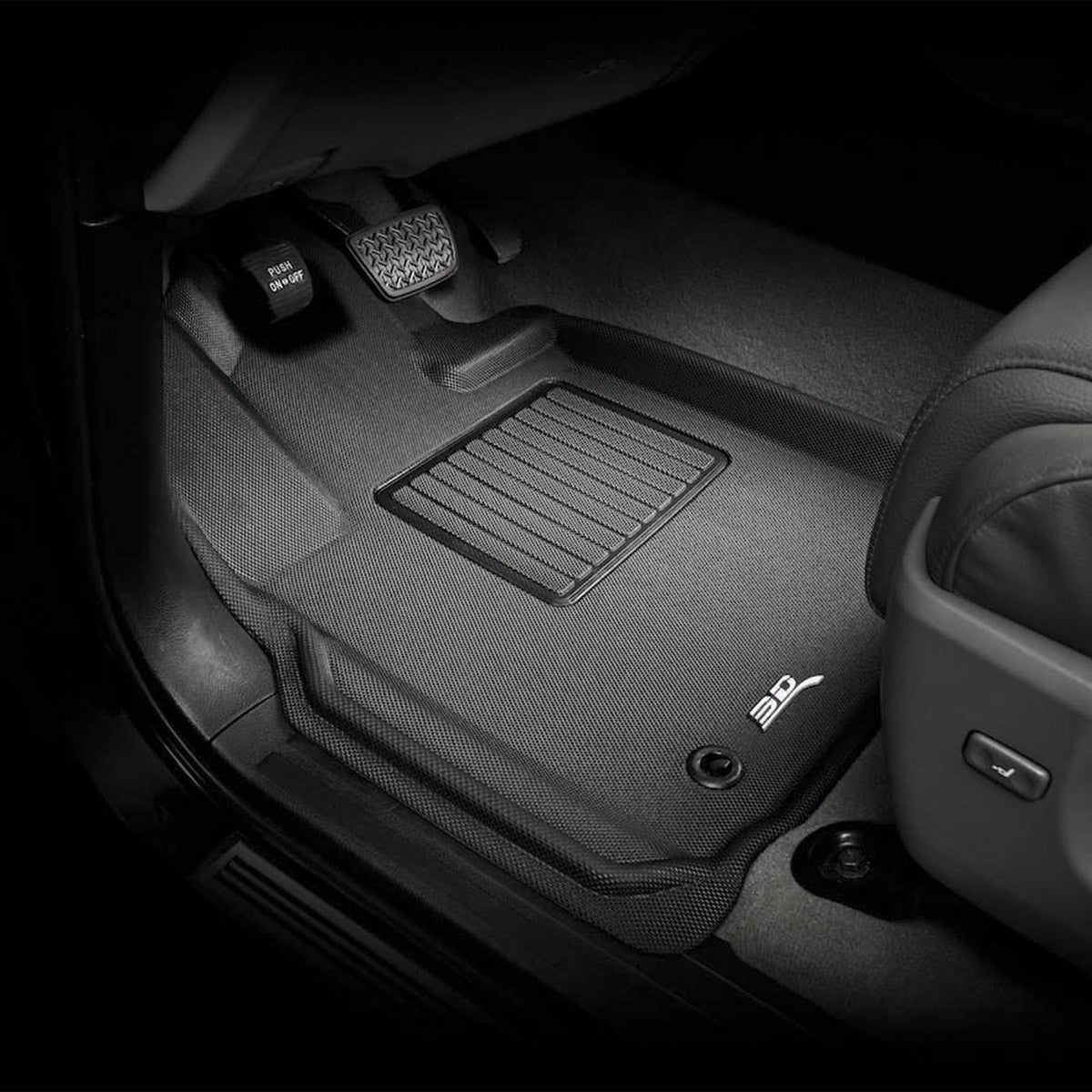 3D MAXpider Mat Custom-fit All-weather Car Mats; Row 1 and 2 Only