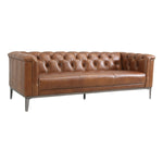 Cambridge Modern Top-Grain Leather Chesterfield Sofa