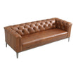 Cambridge Modern Top-Grain Leather Chesterfield Sofa