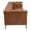 Cambridge Modern Top-Grain Leather Chesterfield Sofa