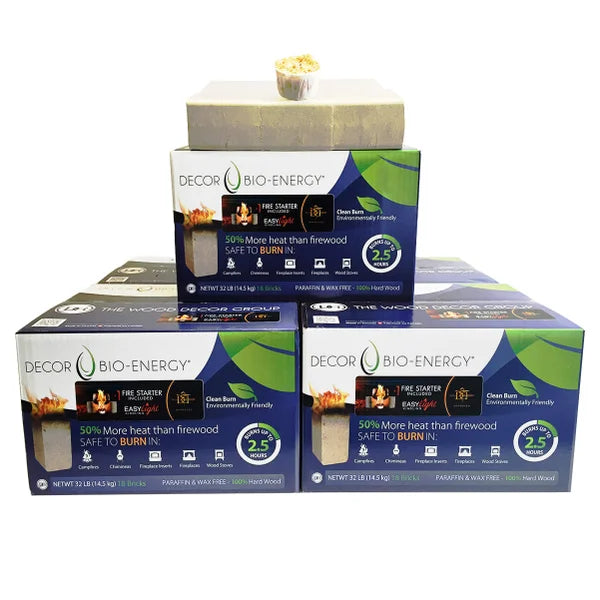 Decor Bio-Energy Firewood Bio Bricks 90-count