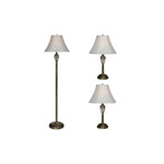 Lamp with Antique Brass Finish 3-pack