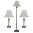 Lamp with Antique Brass Finish 3-pack