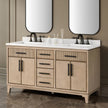 Loxley Rowe Marbella Vanity in Sahara Birch with Quartz Top