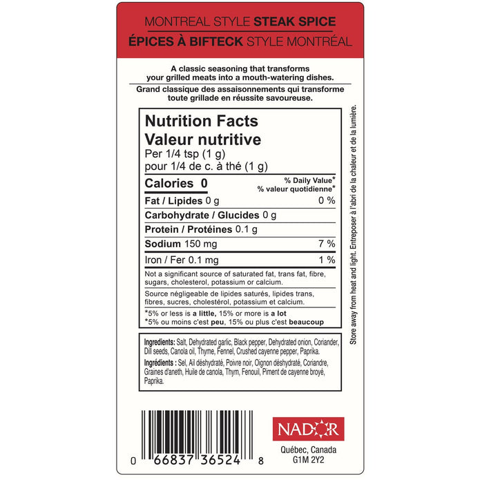 Moulin Rouge Montreal Style Steak Spice, 2.5 kg