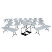Lifetime Commercial 243.84 cm (8 ft.) 21 Tables with 1 Table Cart