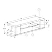 Astro 60 in. White Television Stand