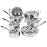 Lagostina Napoli 5-ply Clad Stainless-steel Commercial Cookware Set, 13-pieces