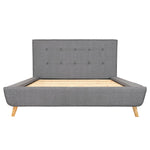 Whitley Grey Upholstered Bed