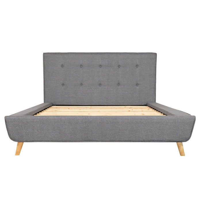 Whitley Grey Upholstered Bed