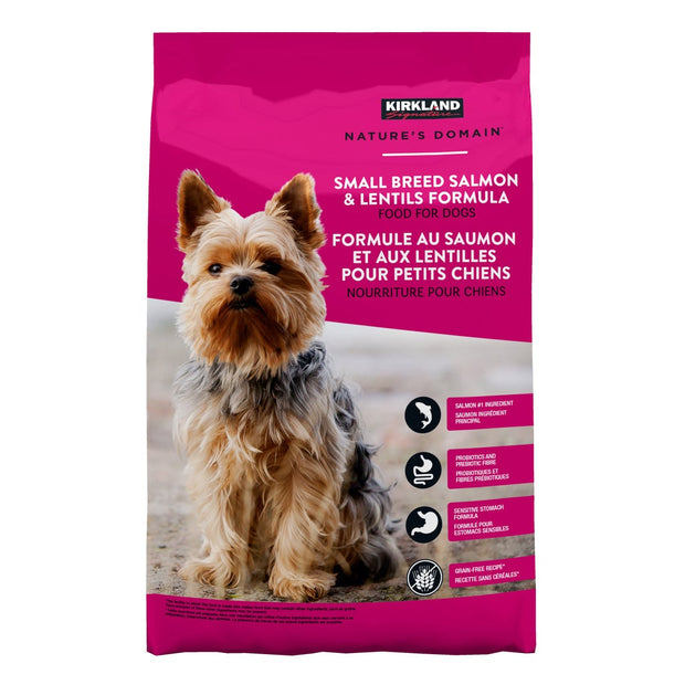 Kirkland Signature Nature’s Domain Small Dog Breed Salmon & Lentils Formula, 9.07 kg (19.9 lb.)