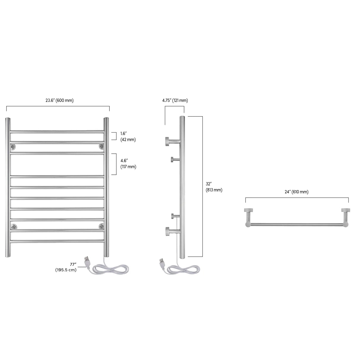WarmlyYours Infinity Towel Warmer