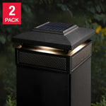 Classy Caps Lumineer Smart Solar Post Cap Light, 2-pack