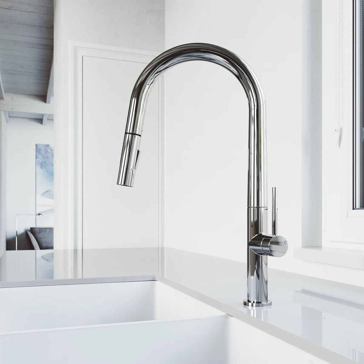 VIGO Greenwich Pull-down Kitchen Faucet