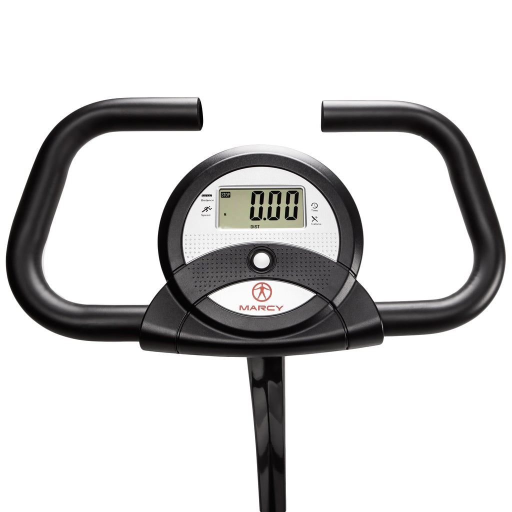 Marcy Foldable Exercise Bike with High-back Seat