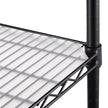 Trinity NSF 4-tier Black Wire Shelving Rack