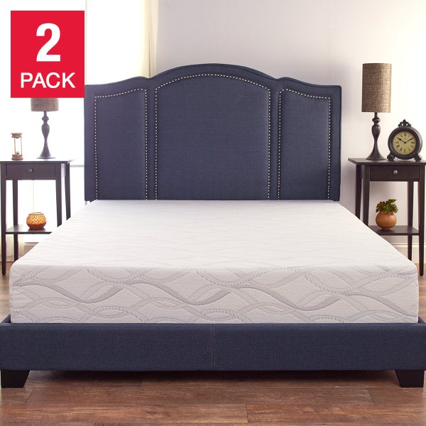 Comfort Tech Serene Firm Foam Twin XL Mattress, 2-pack