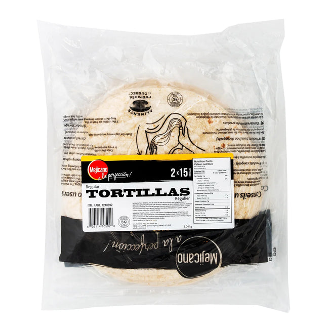 Mejicano 10-in Regular Tortillas 2-pack of 15