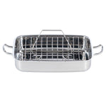 Lagostina 18/10 Stainless-steel Roasting Pan with Rack, 39 cm × 28 cm (15.3 in. × 11 in.)