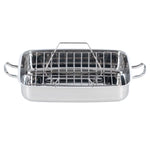 Lagostina 18/10 Stainless-steel Roasting Pan with Rack, 39 cm × 28 cm (15.3 in. × 11 in.)