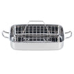 Lagostina 18/10 Stainless-steel Roasting Pan with Rack, 39 cm × 28 cm (15.3 in. × 11 in.)