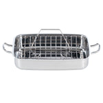 Lagostina 18/10 Stainless-steel Roasting Pan with Rack, 39 cm × 28 cm (15.3 in. × 11 in.)