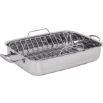 Lagostina 18/10 Stainless-steel Roasting Pan with Rack, 39 cm × 28 cm (15.3 in. × 11 in.)