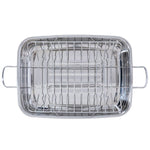Lagostina 18/10 Stainless-steel Roasting Pan with Rack, 39 cm × 28 cm (15.3 in. × 11 in.)