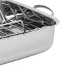 Lagostina 18/10 Stainless-steel Roasting Pan with Rack, 39 cm × 28 cm (15.3 in. × 11 in.)