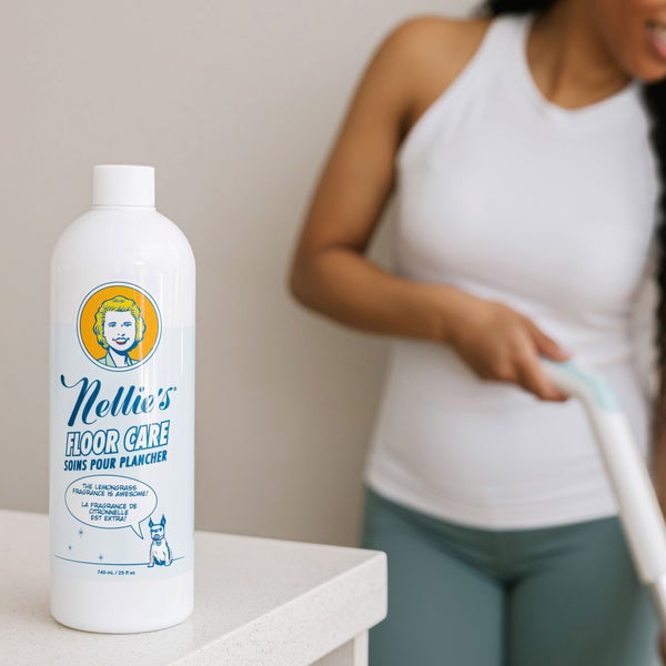 Nellie’s Floor Care Cleaner, Lemongrass Scent, 2 x 740 ml (25 oz)
