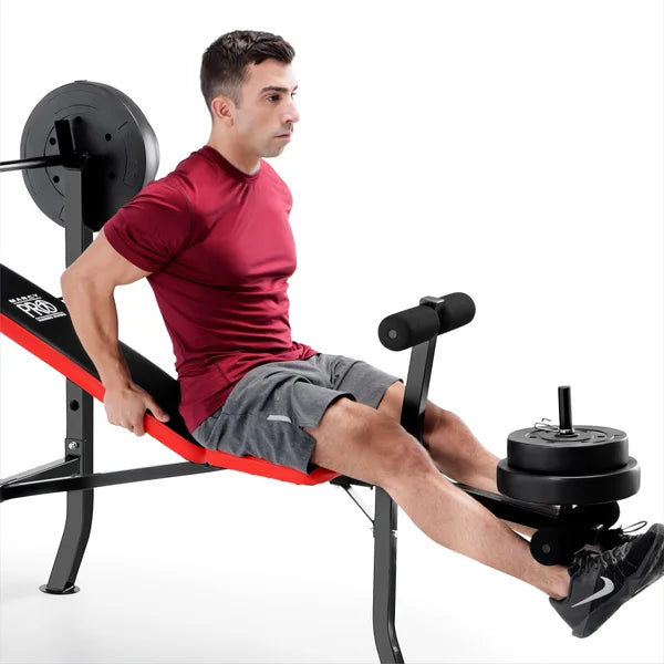 Marcy Pro Standard Bench with 45.4 kg (100 lb.) Weight Set