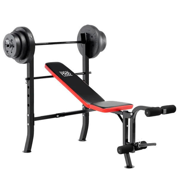 Marcy Pro Standard Bench with 45.4 kg (100 lb.) Weight Set