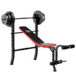 Marcy Pro Standard Bench with 45.4 kg (100 lb.) Weight Set