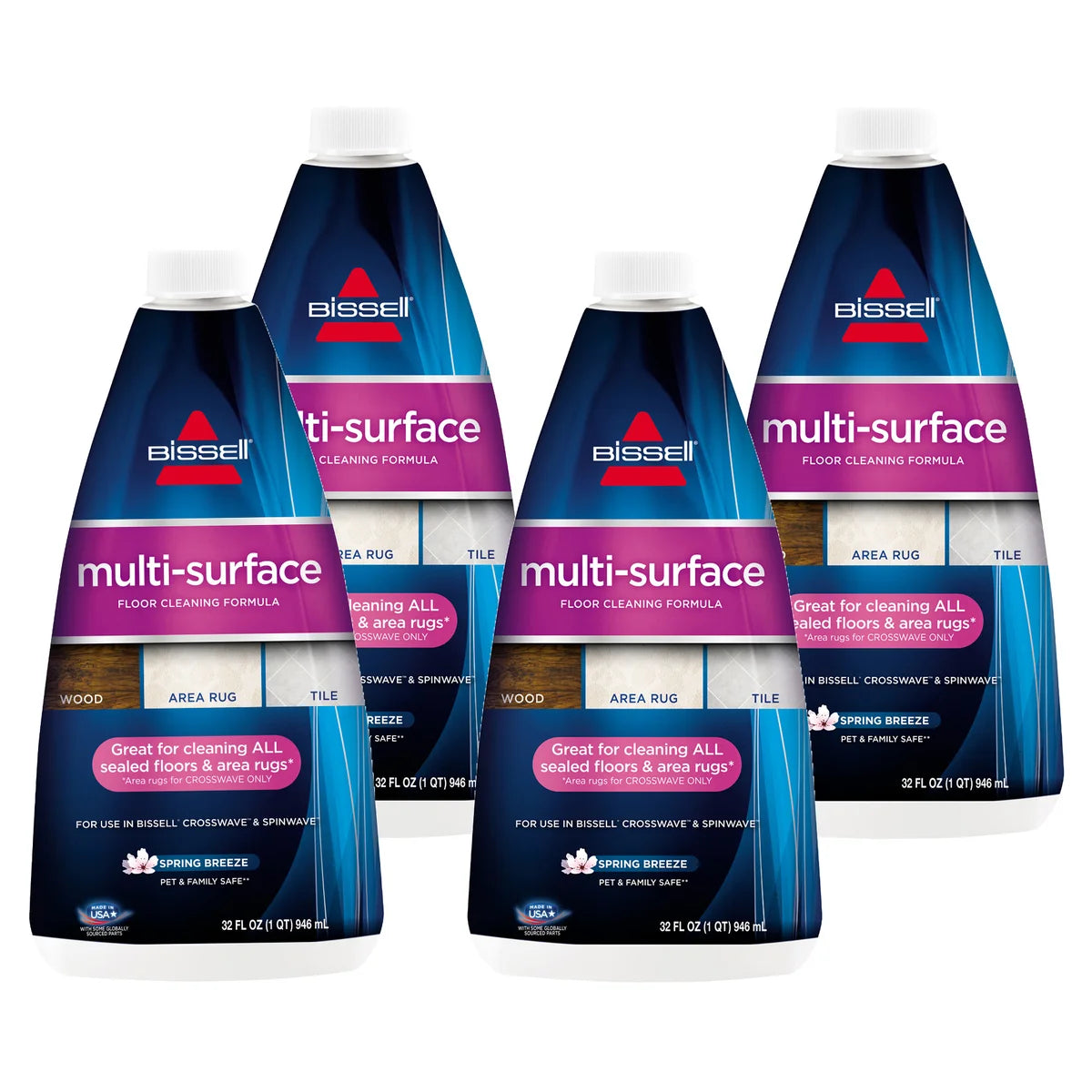 Bissell Multi-Surface Floor Cleaning Formula 4 x 946 ml