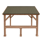 Yardistry 3.6 m (12 ft.) Cedar Pavilion Bar Counter