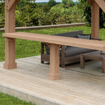 Yardistry 3.6 m (12 ft.) Cedar Pavilion Bar Counter