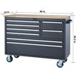 Trinity 48 in. 8-Drawer Rolling Workbench with Combo Lock