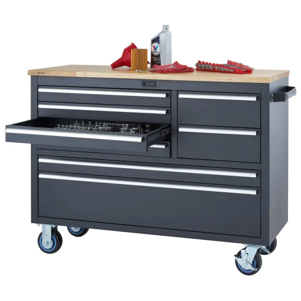 Trinity 48 in. 8-Drawer Rolling Workbench with Combo Lock