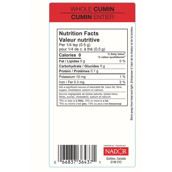Moulin Rouge Whole Cumin Seeds, 1.8 kg