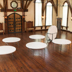 Lifetime Commercial 182.9 cm (72 in.) 8 Round Tables with 1 Table Cart