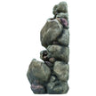 Multi-level Stone-look Fountain with Lights