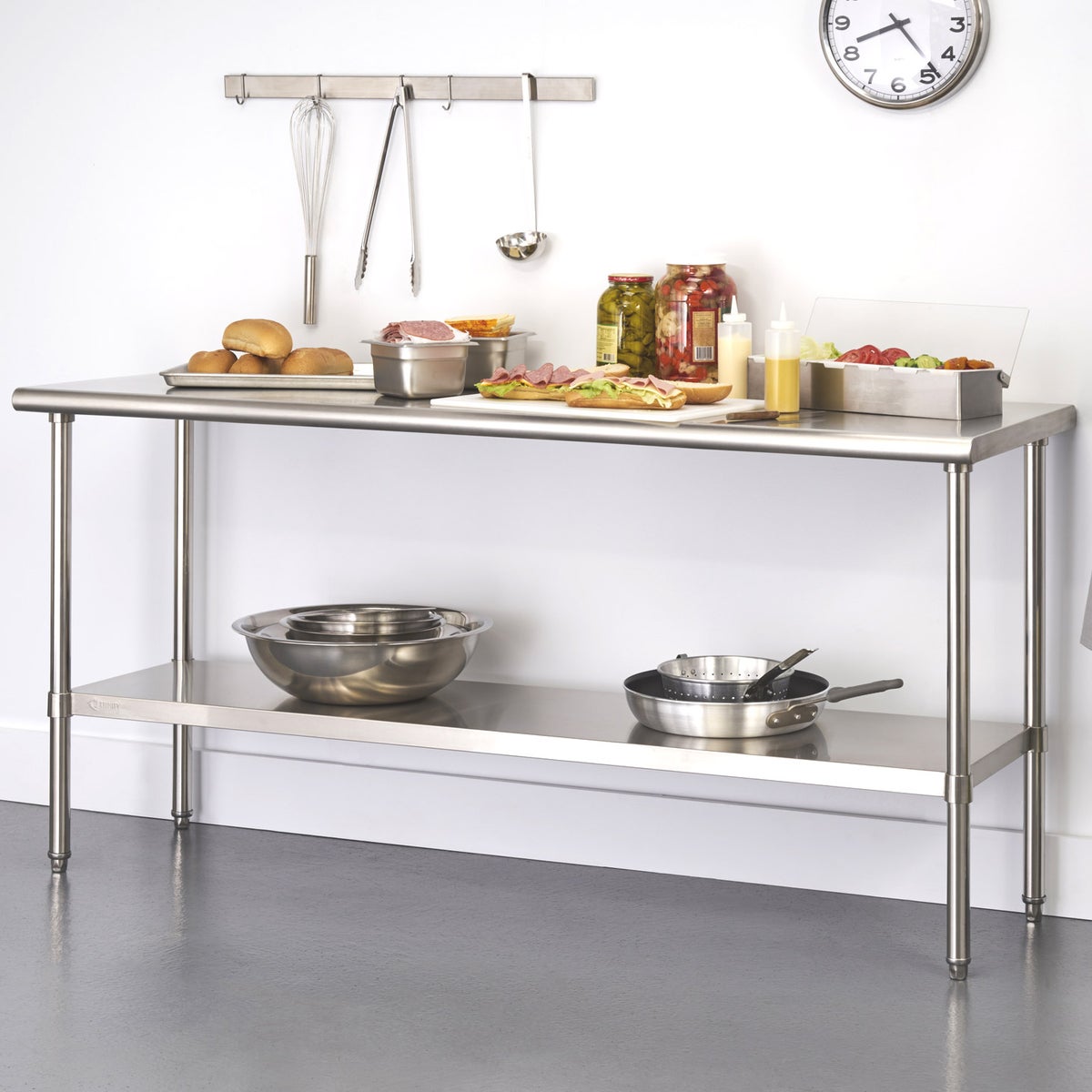 TRINITY EcoStorage Stainless-steel 182.8 cm (72 in.) Table
