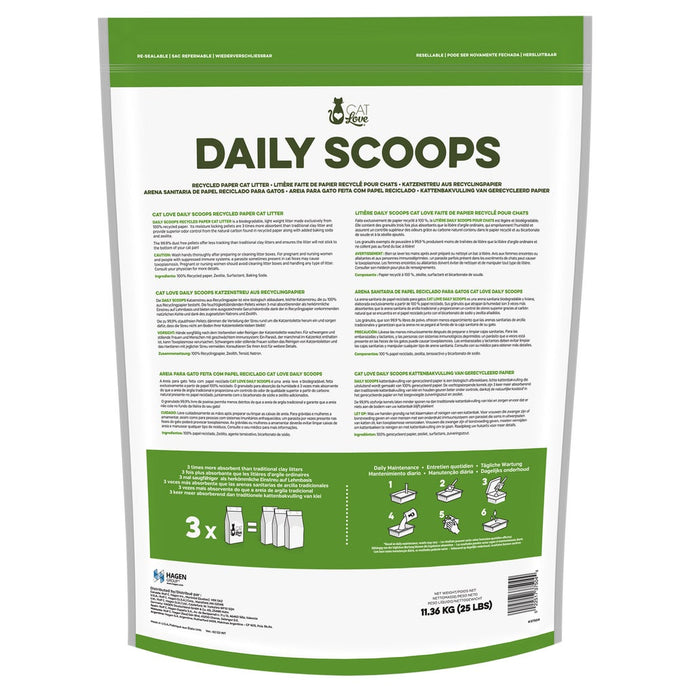 Cat Love Daily Scoops Recycled Paper Cat Litter