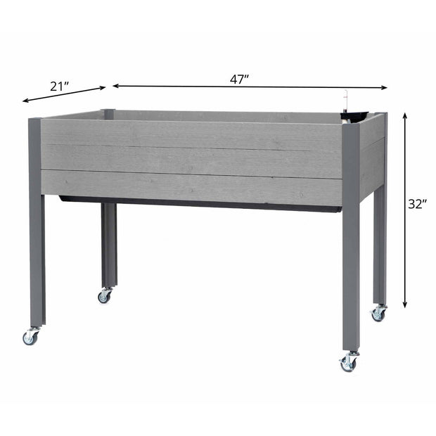 CedarCraft 81 cm (32 in.) Self-watering Elevated Spruce Planter