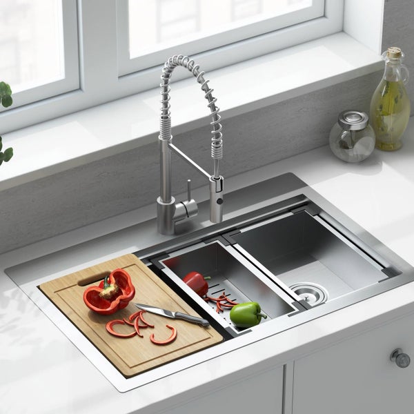 American Standard Chive Single Kitchen Sink Work Station