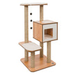 Catit Vesper Walnut V-High Base with Condo Cat Tree