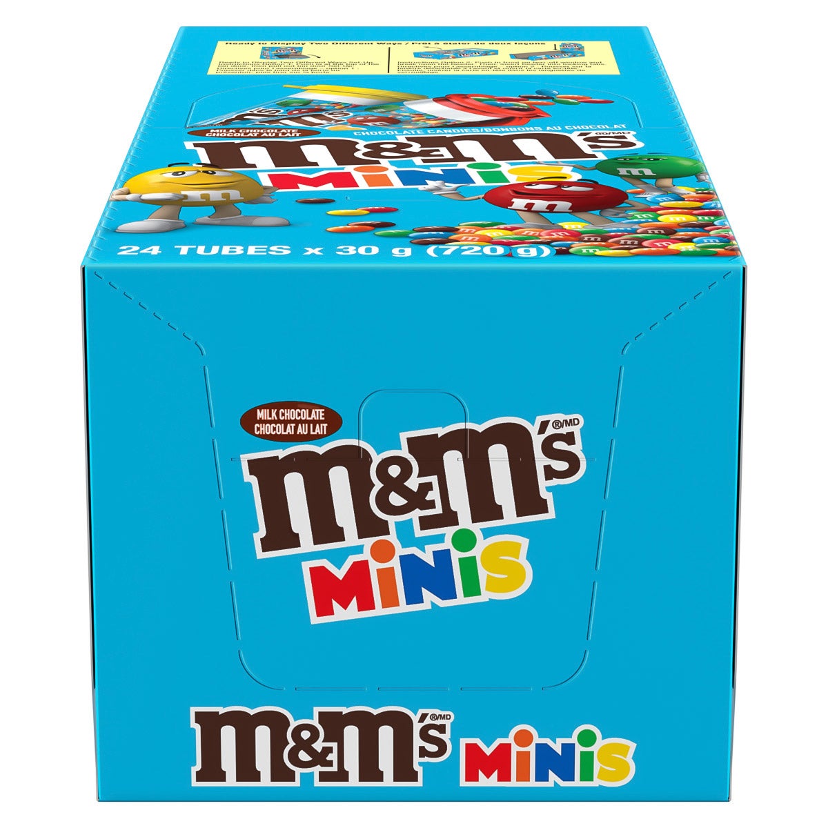 M&M’s Minis Milk Chocolate Candies Tubes, 24 × 30 g