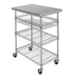 Seville Classics Stainless-Steel Kitchen Cart